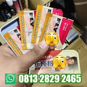 ciri kemasan serbuk fly yinliaotianjiaji asli